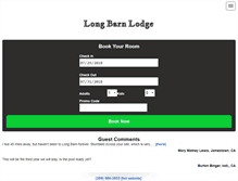 Tablet Screenshot of longbarn.com